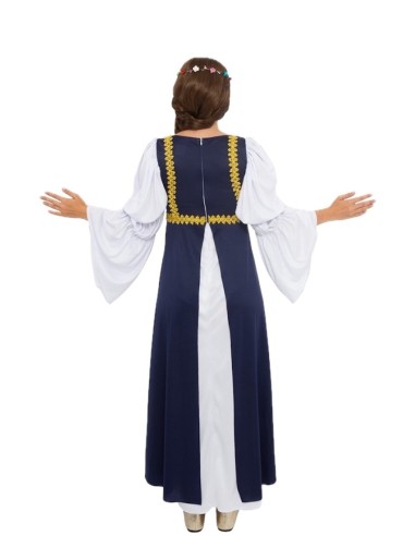 Costume donna medievale blu taglia M nuova | Costumi per adulti Il Re del Carnevale
